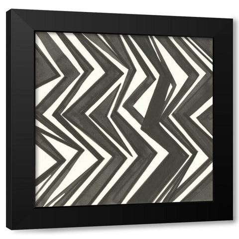 Graphics V Black Modern Wood Framed Art Print by Paschke, Chris