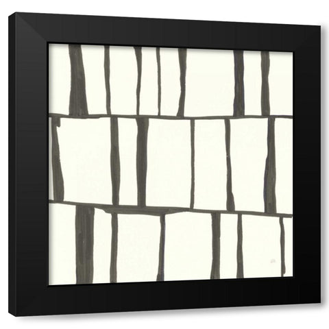 Graphics X Black Modern Wood Framed Art Print by Paschke, Chris