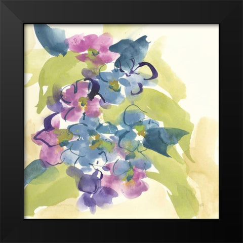 Spring Bouquet II Black Modern Wood Framed Art Print by Paschke, Chris