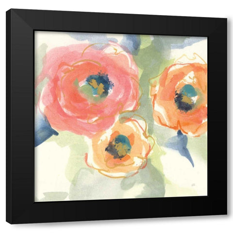 Buttercup II Black Modern Wood Framed Art Print by Paschke, Chris