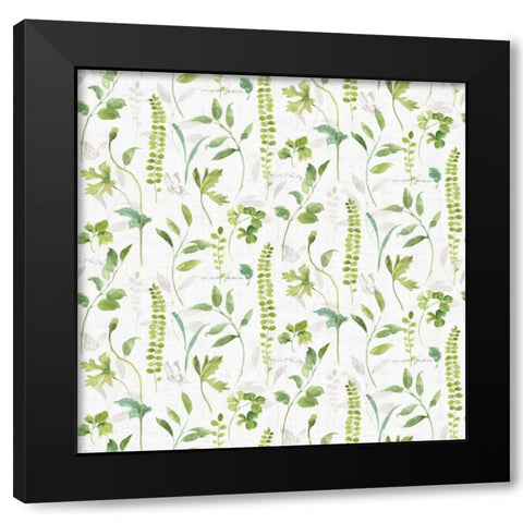 Blue and Green Garden Step 02 Black Modern Wood Framed Art Print by Audit, Lisa