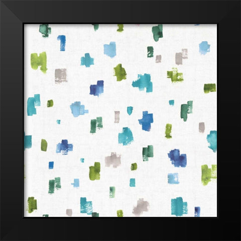 Blue and Green Garden Step 05B Black Modern Wood Framed Art Print by Audit, Lisa
