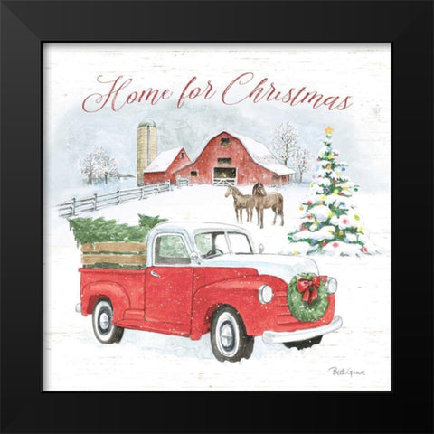 Farmhouse Holidays VII Black Modern Wood Framed Art Print by Grove, Beth