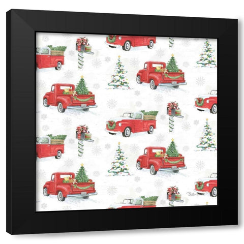 Farmhouse Holidays Step 01 Black Modern Wood Framed Art Print by Grove, Beth