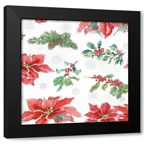 Farmhouse Holidays Step 03 Black Modern Wood Framed Art Print with Double Matting by Grove, Beth