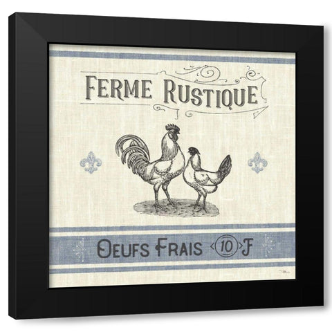 French Farmhouse II Black Modern Wood Framed Art Print by Pela Studio