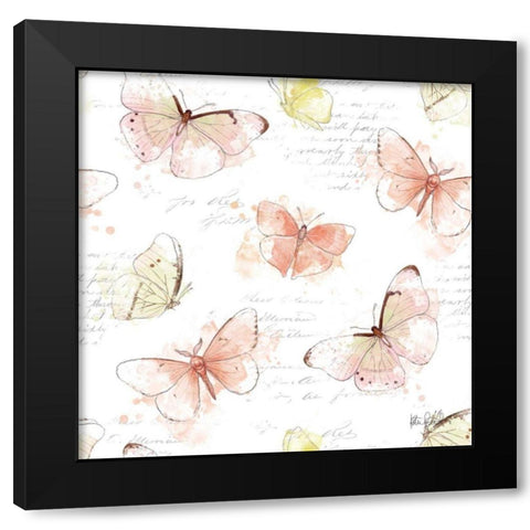 Painting Paris Step 02 Black Modern Wood Framed Art Print by Pertiet, Katie
