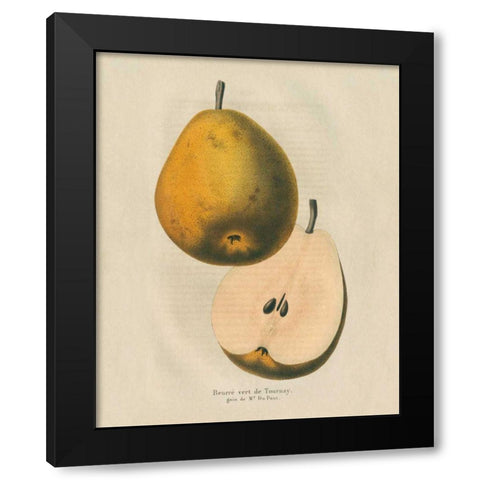 Tournay v2 Black Modern Wood Framed Art Print by Wild Apple Portfolio