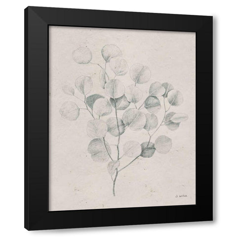 Soft Summer Sketches II Black Modern Wood Framed Art Print with Double Matting by Wiens, James