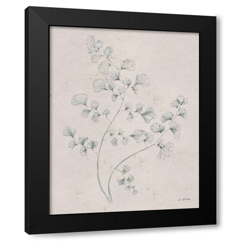 Soft Summer Sketches IV Black Modern Wood Framed Art Print by Wiens, James