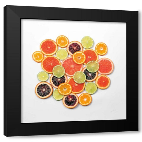 Sunny Citrus II Crop Black Modern Wood Framed Art Print by Bradley, Felicity