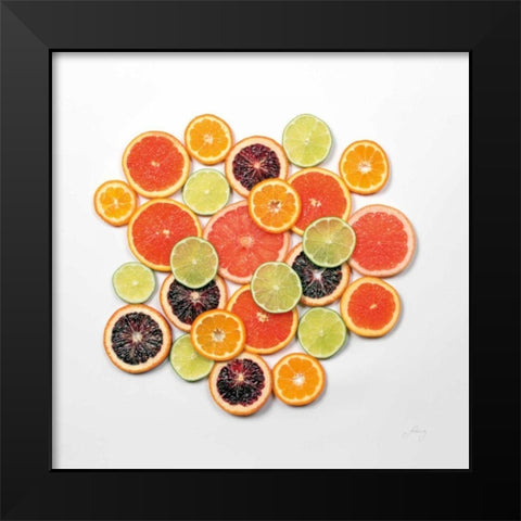 Sunny Citrus II Crop Black Modern Wood Framed Art Print by Bradley, Felicity