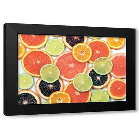 Sunny Citrus IV Black Modern Wood Framed Art Print with Double Matting by Bradley, Felicity