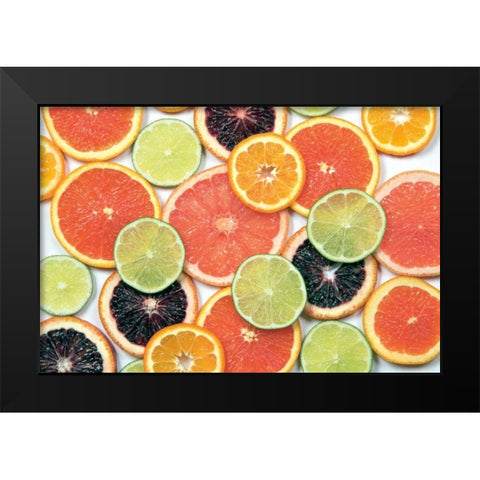 Sunny Citrus IV Black Modern Wood Framed Art Print by Bradley, Felicity