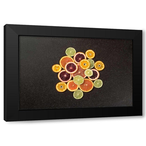 Citrus Drama II Black Modern Wood Framed Art Print with Double Matting by Bradley, Felicity