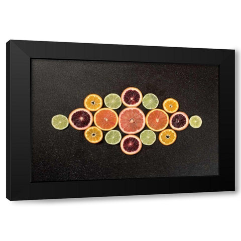 Citrus Drama III Black Modern Wood Framed Art Print by Bradley, Felicity