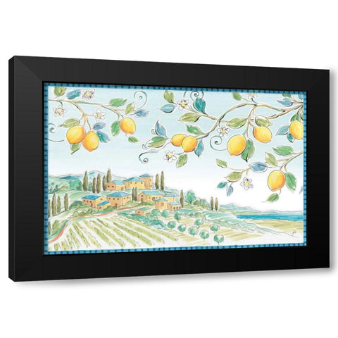 Mediterranean Breeze I Black Modern Wood Framed Art Print by Brissonnet, Daphne