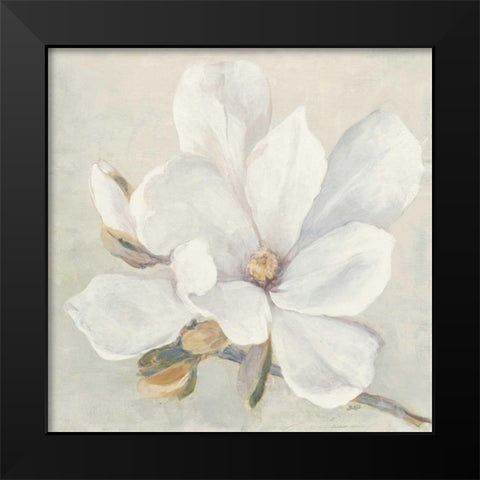Serene Magnolia Black Modern Wood Framed Art Print by Purinton, Julia
