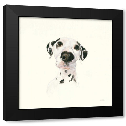 Milo Black Modern Wood Framed Art Print with Double Matting by Ducklow, Patsy