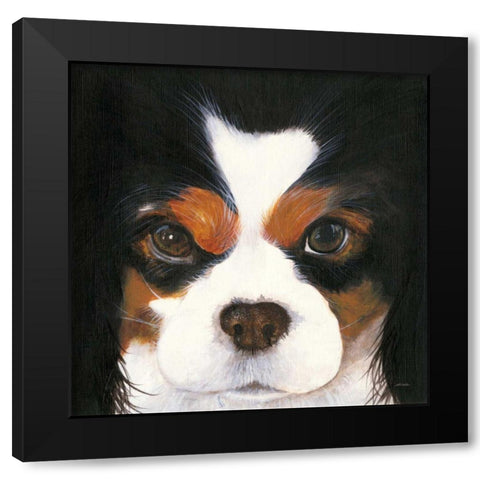 Gertie II Black Modern Wood Framed Art Print with Double Matting by Ducklow, Patsy
