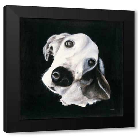 Max I Black Modern Wood Framed Art Print with Double Matting by Ducklow, Patsy