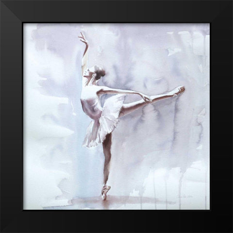 Dusky Arabesque  Black Modern Wood Framed Art Print by Valle, Aimee Del