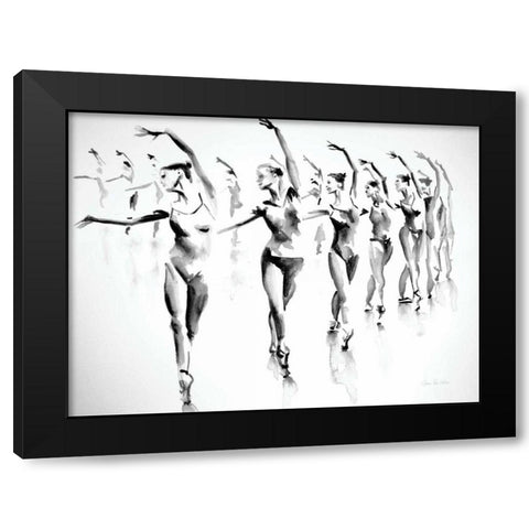 Rehearsal Black Modern Wood Framed Art Print with Double Matting by Valle, Aimee Del