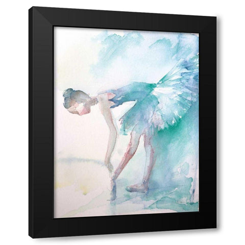 Pointe Shoes Black Modern Wood Framed Art Print with Double Matting by Valle, Aimee Del