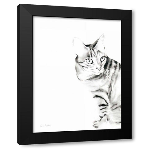 Sadie Black Modern Wood Framed Art Print with Double Matting by Valle, Aimee Del