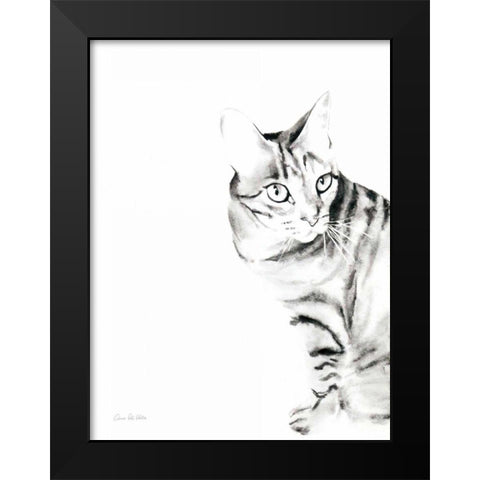 Sadie Black Modern Wood Framed Art Print by Valle, Aimee Del