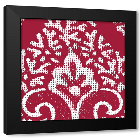 Boho Bright V Black Modern Wood Framed Art Print by Wild Apple Portfolio