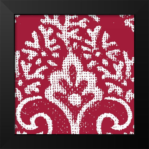 Boho Bright V Black Modern Wood Framed Art Print by Wild Apple Portfolio