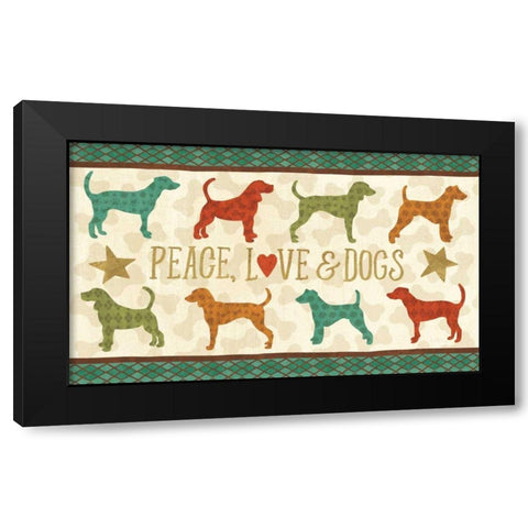 Dogs Life IX Black Modern Wood Framed Art Print with Double Matting by Charron, Veronique