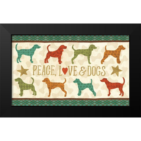 Dogs Life IX Black Modern Wood Framed Art Print by Charron, Veronique