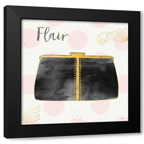Fashion Blooms II Black Black Modern Wood Framed Art Print with Double Matting by Aiken, Jess
