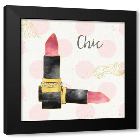 Fashion Blooms III Black Black Modern Wood Framed Art Print by Aiken, Jess
