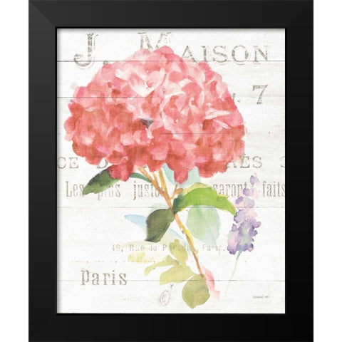 Maison des Fleurs VI Black Modern Wood Framed Art Print by Nai, Danhui