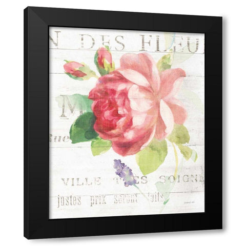 Maison des Fleurs VIII Black Modern Wood Framed Art Print with Double Matting by Nai, Danhui