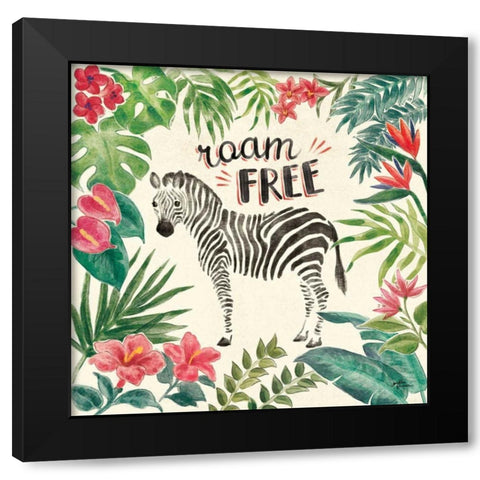 Jungle Vibes IV Black Modern Wood Framed Art Print with Double Matting by Penner, Janelle