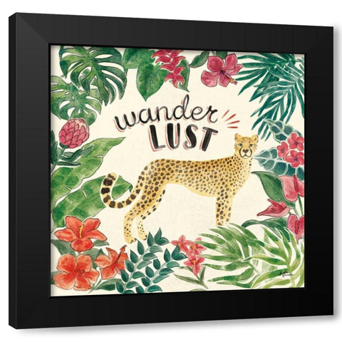 Jungle Vibes V Black Modern Wood Framed Art Print by Penner, Janelle