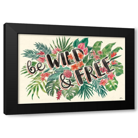 Jungle Vibes VI Black Modern Wood Framed Art Print with Double Matting by Penner, Janelle