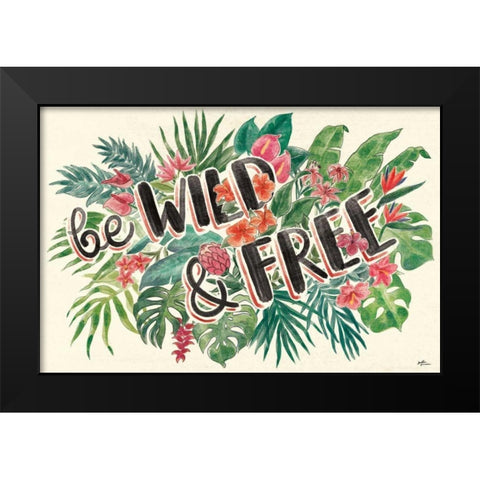 Jungle Vibes VI Black Modern Wood Framed Art Print by Penner, Janelle