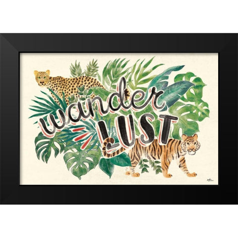Jungle Vibes VII Black Modern Wood Framed Art Print by Penner, Janelle