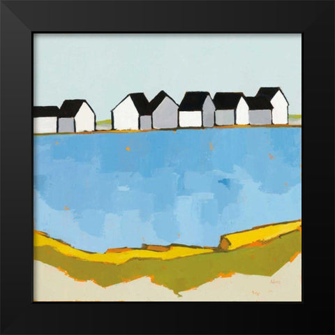 A Summers Day Black Modern Wood Framed Art Print by Adams, Phyllis