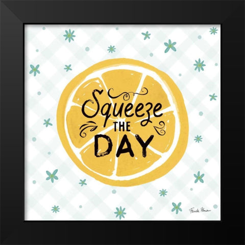 Mellow Yellow II Black Modern Wood Framed Art Print by Zaman, Farida