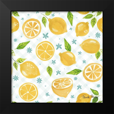 Mellow Yellow Step 01A Black Modern Wood Framed Art Print by Zaman, Farida