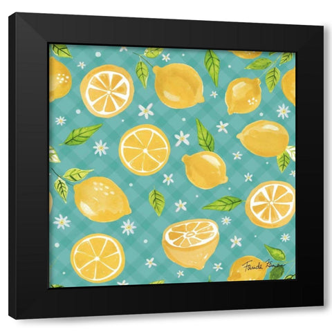 Mellow Yellow Step 01B Black Modern Wood Framed Art Print with Double Matting by Zaman, Farida
