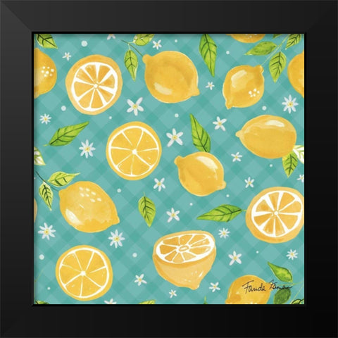 Mellow Yellow Step 01B Black Modern Wood Framed Art Print by Zaman, Farida