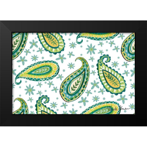 Mellow Yellow Step 02A Black Modern Wood Framed Art Print by Zaman, Farida