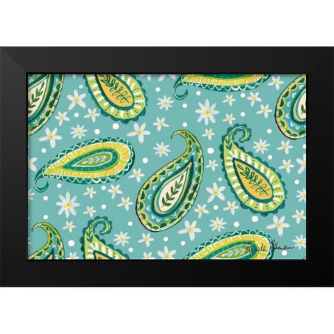 Mellow Yellow Step 02B Black Modern Wood Framed Art Print by Zaman, Farida